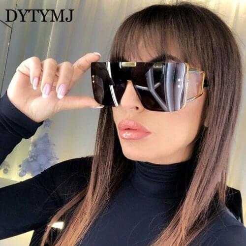 DYTYMJ Oversized Sunglasses Women Luxury Brand Designer Sunglasses Woman High Quality Metal Frame Sun Glasses Retro Punk Glasses