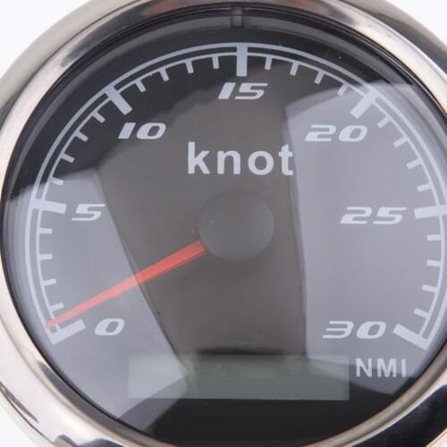 0 30 Knots Waterproof GPS Digital Speedometer Odometer Gauge 85mm 316L