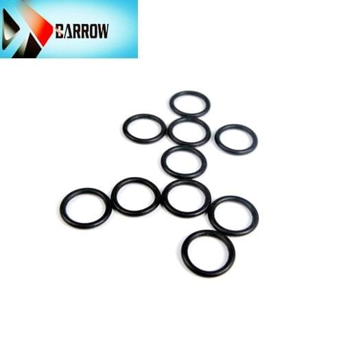 10Pcs / Bag Cart G1 / 4" Threaded Black Seal O-Ring for Hand Pressing Accessories Silicone Rubber Ring Drops Gadget