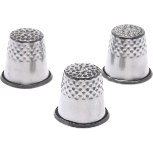 12/9/3Pcs Finger Thimble Sewing Grip Shield Protector Handworking Pin Needle Craft Tailor Hand Protection Sewing Quiting Tool