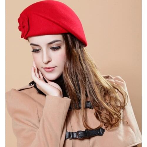 2021gray red Patchwork Wool Felt Jazz Fedora Hat Women Unisex Wide Brim Panama Party Trilby Cowboy Cap Men Gentleman Wedding Hat