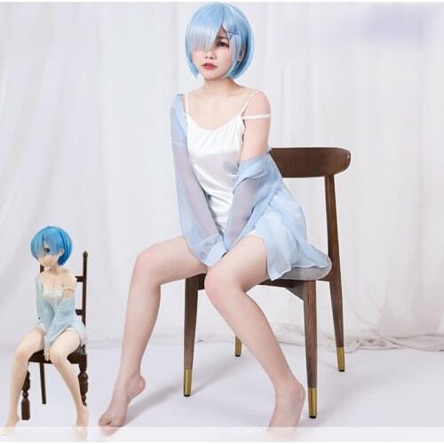 Anime Re:Life in a Different World From Zero Rem Pajamas Cosplay Costumes Women Homewear Female Daily Dress Sexy Pajamas