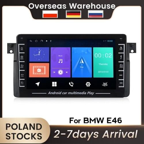 HD Android Car Auto Radio GPS FM IPS For BMW E46 1998-2006 DSP BT Video Player Multimedia Support Carplay WIFI Stereo Navigation