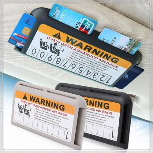 Car Parking bank card Holder Organizer for Ford Taurus Mondeo Galaxy Falcon Everest S-MAX Escort Fusion Focus F-150 C-MAX