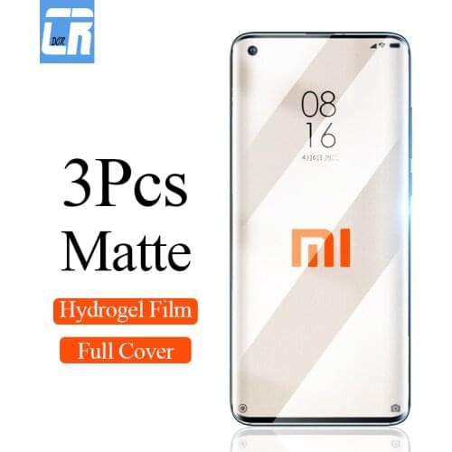 1-3PCS No Fingerprint Matte Hydrogel Film for Xiaomi 10 11 Ultra A3 8 9 11 Lite A1 Mix 3 2s Poco F1 F2 X3 Pro Screen Protector