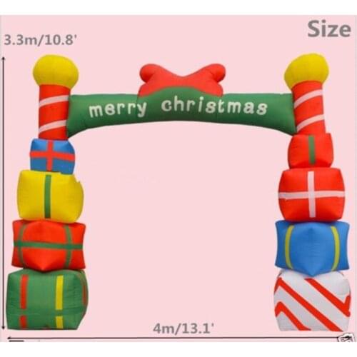 Giant Inflatable Christmas Arch 4m/6m with Gift Boxes for Opening Ceremony Brand new Rh