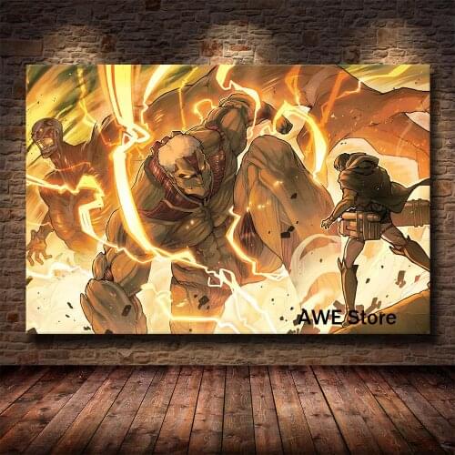 Attack On Titan Japanese Anime Canvas Painting Posters And Prints Wall Art Picture Abstract Decorative Home Decor