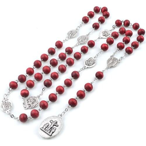 Catholic Religious Rose Scented Rosaries Perfume Woods Seven Sorrows Chaplet Rosary