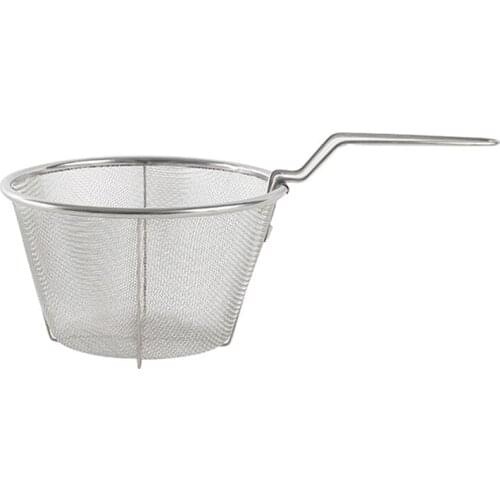 Stainless Steel Chips Deep Fry Basket Fry Food Strainer Potato Cooking Tool Kitchen French Fries Basket Colander Tool Cosy