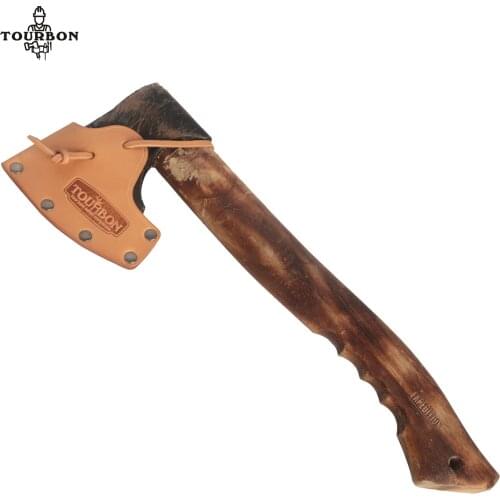 Tourbon Leather Adjustable Axe Hatchet Sheath Protector Case Cover Ax Blade Sleeve Camping Accessories Outdoors Woodwork