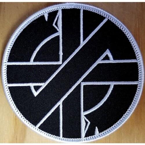Hot! CRASS SYMBOL embroidered Patch - Iron On - Punk Rock (Size is about 5 cm)