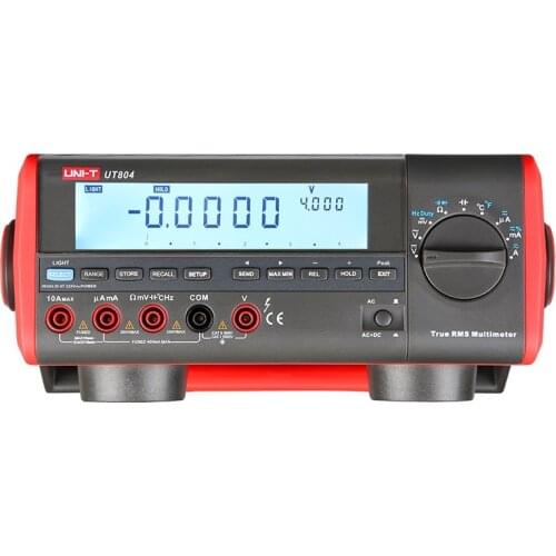 UNI-T UT804 Desktop Benchtop Digital Multimeters Volt Amp Ohm Capacitance Hz 39999 Counts Tester High-Accuracy LCD Display