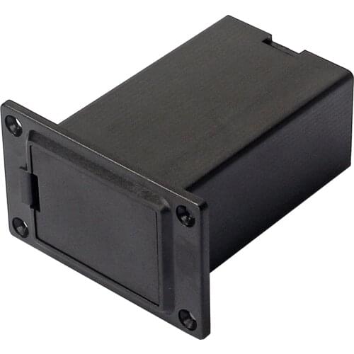 New 1pc 9V Battery Black Holder Case Box Compartment Cover Guitar Bass Pickup K5DB