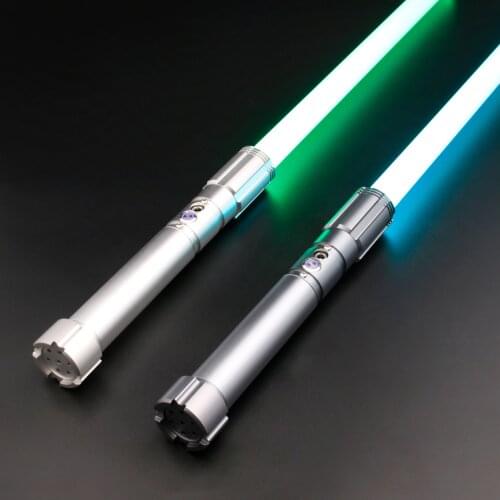 SaberFeast New Lightsaber RGB Smoothswing Laser Sword Dueling Swing on 10 Soundfonts Metal Handle FOC Cosplay Brinquedos-TSK-E28