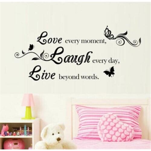 Home Letters Stickers Wallpaper Sofa Wall Decor Wall Living Room Butterfly