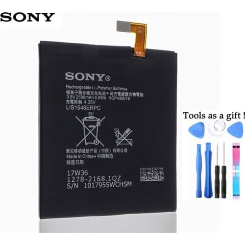 Original Sony LIS1546ERPC Battery For Sony Xperia C3 T3 D2533 M50W D5103 S55T S55U D2502 2500mAh