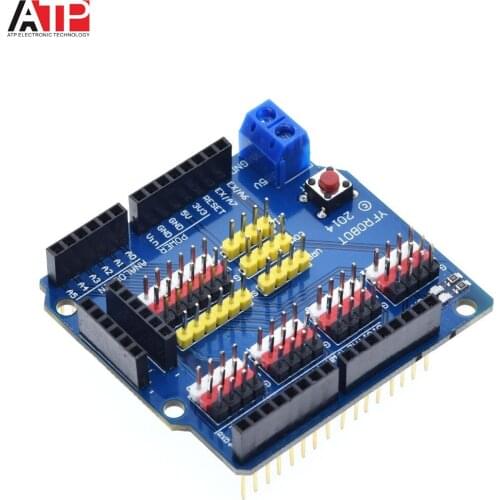 1PCS Great IT V5 Sensor Shield Expansion Board Shield For Arduino UNO R3 V5.0 Electronic Module Sensor Shield V5 expansion board
