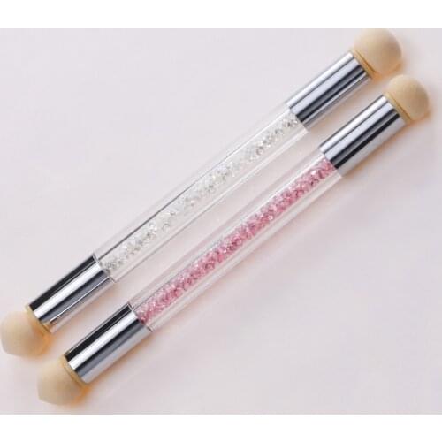 Manicure Blending Pen Manicure Gradient Pen Point Crayons Light Treatment Stippling Printed Pen Double-Head Sponge Blending Pen