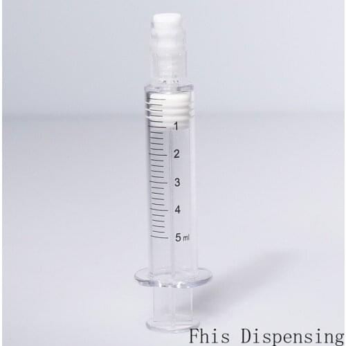 5ml Luer Lock Syringe with Measurement Mark Tip for CBD Oils, EJuices, Liquids, Chemical