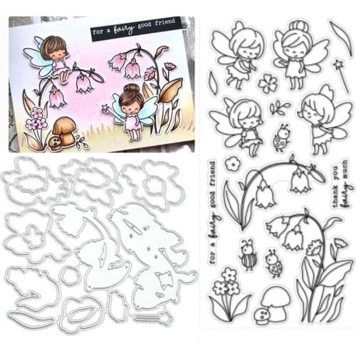 Fairy Silicone Clear Stamps And Dies 2020 DIY Scrapbooking Embossing Photo Album Decor Paper Card Craft Supplies