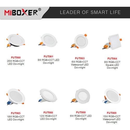 Miboxer 6W/9W/12W/15W/18W 25W led Downlight RGB+CCT Dimmable Ceiling AC110V 220V Indoor Lamp
