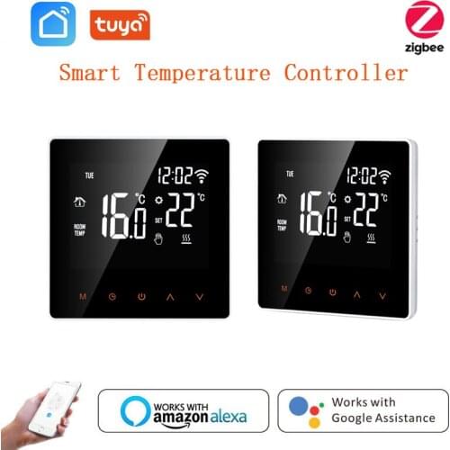 ZigBee Thermostat Programmable Temperature Controller Underfloor Water/Gas Boiler Weather Station Tuya Smart Alexa Voice Control