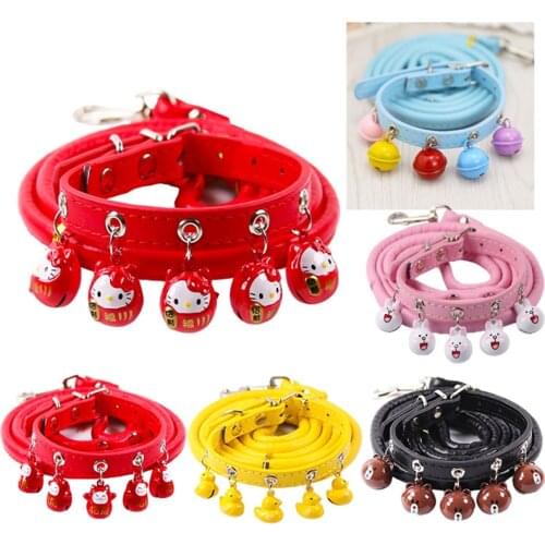 Pet supplies bell dog collars for dogs and cats cats a teddy small dogs big bell the cat collars traction on the rope