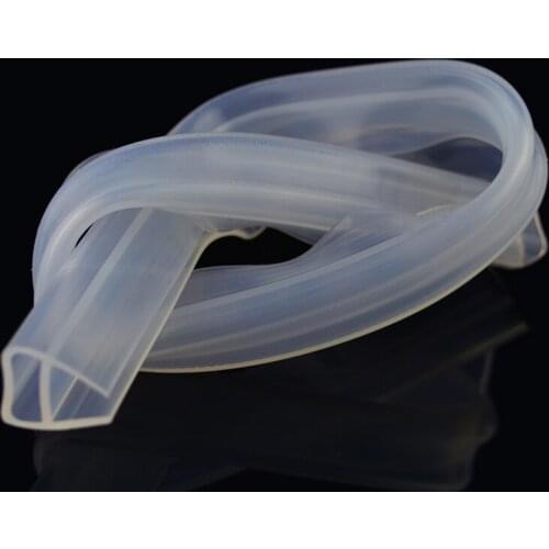 5M/lot U shape silicone rubber shower room door window glass seal strip weatherstrip for 6/8/10/12mm glass