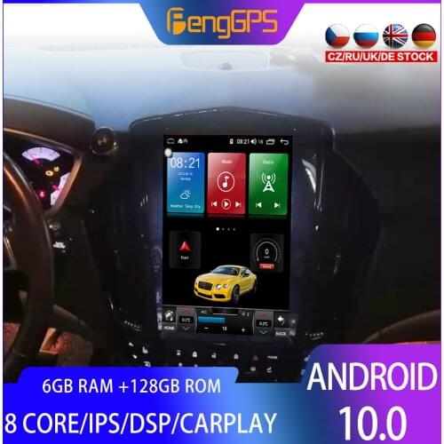 128G Android 10.0 Tesla Style For Cadillac SRX 2008 2009 - 2012 Multimedia Auto Radio Video Car Player GPS Navigation Head Unit