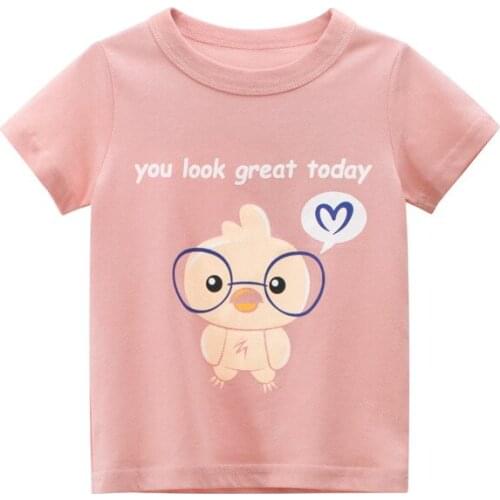 27kids Little Bird Kids Shirt Girls Top Girls shirt For 2-9 Years Cotton Children Clothes Breathable For Skin