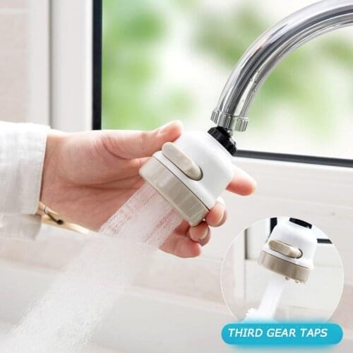 3 Modes Aerator Faucet Water Saving Filter High Pressure Spray Nozzle 360 Degree Rotate Flexible Aerator Diffuser