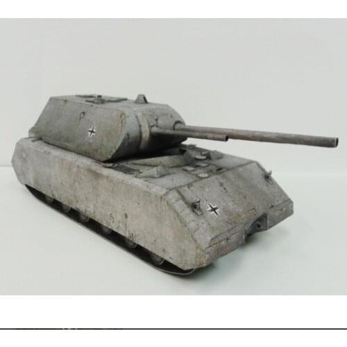34*10cm Germany Tank Panzer VIII Maus DIY 3D Paper Card Model Building Sets Construction Toys Educational Toys Military Model