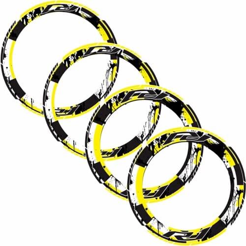 4X motorcycle sticker reflective thick edge covering rim inner and outer ring protection decorative tire for all YAMAHA R1 r1