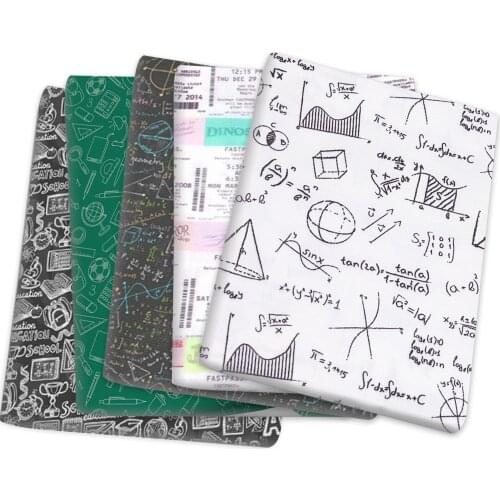 David accessories Back to School Polyester Cotton Fabric for Tissue Kids textile Curtain Sewing Tilda,c14460