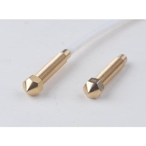 3D printer accessories E3D Integrated nozzle Copper Brass M6 thread 0.3-1.2MM For 1.75MM 3MM filament