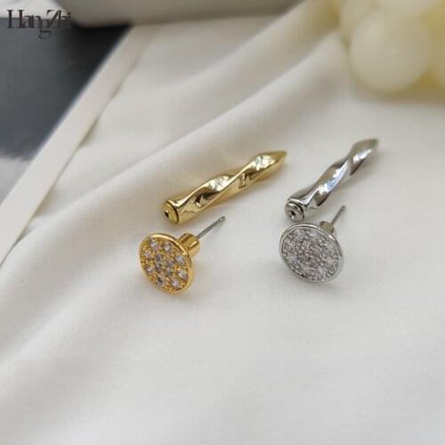 Titanium Steel Couple Earrings Jewelry Hangzhi Hip-hop Gothic Dark Black Screw Buckle Nut Trendy Men and Women Personal Gift