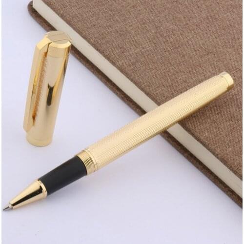 JINHAO new GOLDEN Wave drawing Clip Trim GIFT Rollerball Pen