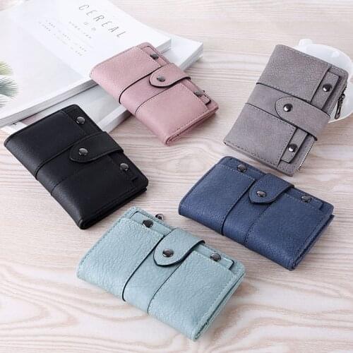 Spring and summer short retro wallet scrub lady student three fold small wallet hand bag womens bag purse and handbag handbag