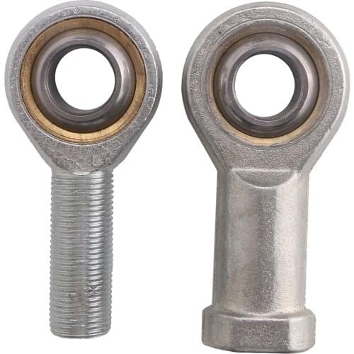 Metric Self-lubricating Right Hand Male Female Thread Connector Fisheye Rod End Joint Bearing Zinc Plated 6mm - 18mm