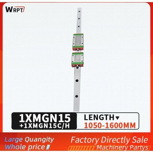 15mm miniature rail MGN15 11501200 1250 1300 1350 1400 1450 1500 1550 1600 mm linear guide + MGN15H or MGN15C block CNC