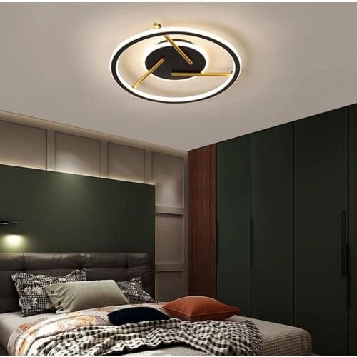 Minimalist Gold LED Ceiling Camp for Bedroom Living Dining Room Hall Kitchen Bathroom Aisle Corridor Modern Indoor Luminaires