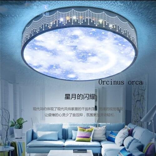 Cartoon creative LED remote-controlled ceiling lamp Boy Girl Bedroom children room lamp modern simple star moon ceiling lamp