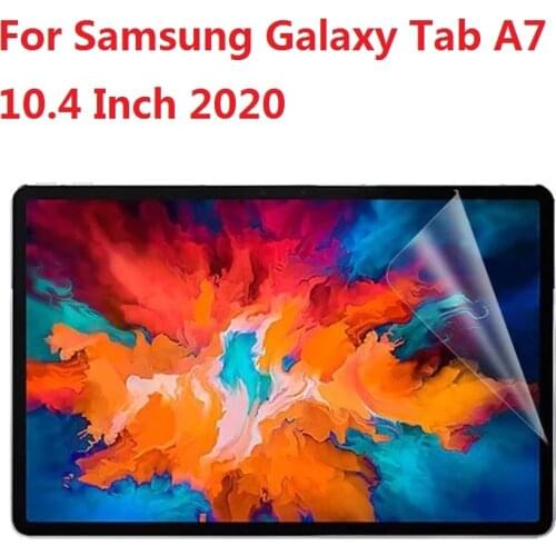 9H Soft PET Film For Samsung Galaxy Tab A7 10.4 Inch 2020 Tablet Screen Protector SM-T500 T505 T507 Bubble Free Protective Film