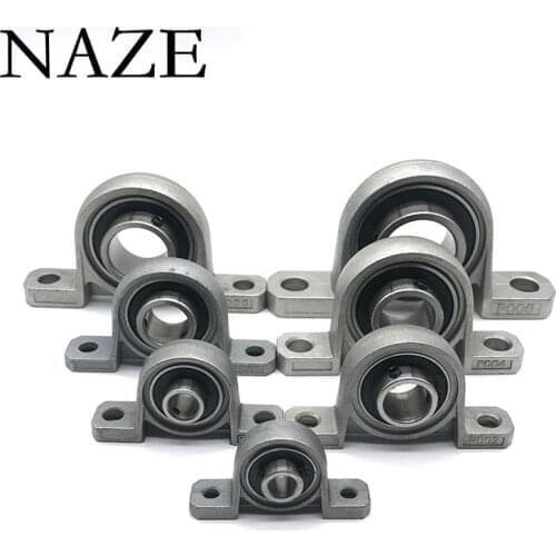 NAZE 2pcs KP004 20mm Miniature Zinc Alloy Insert Linear Bearing Shaft Support CNC Part Vertical Seat of Mechanical Shaft