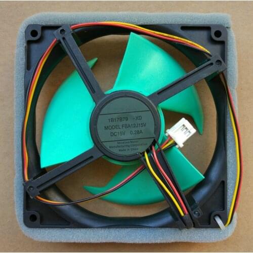 New Original NMB DC15V 0.28A FBA12J15V 12cm for Refrigerator Cooling Fan Sensor
