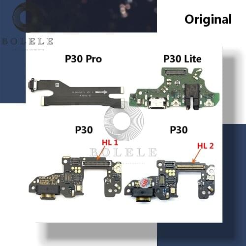 Original Charge For Huawei P30 Lite P30 Pro USB Charger Port Dock Connector Plug Board Charge Charging Flex Cable Microphone