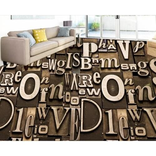 Custom 2020 pvc floor wallpaper for kids room Living room bedroom self adhesive flooring HD waterproof 3D floor wallpaper mural