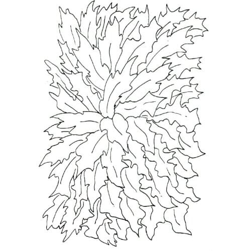 Clear stamp Superimposed leaves BACKGROUND Scrapbook DIY photo card account rubber stamp transparent stamp Handmade card stamp