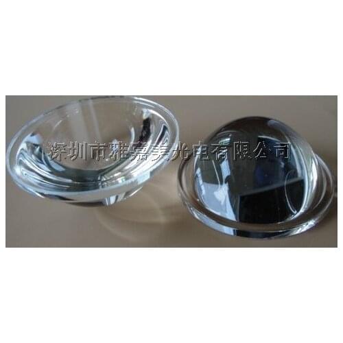 High power LED lens Diameter 45.5MM Focusing Flashlight glass Convex lens, optical glass lenses