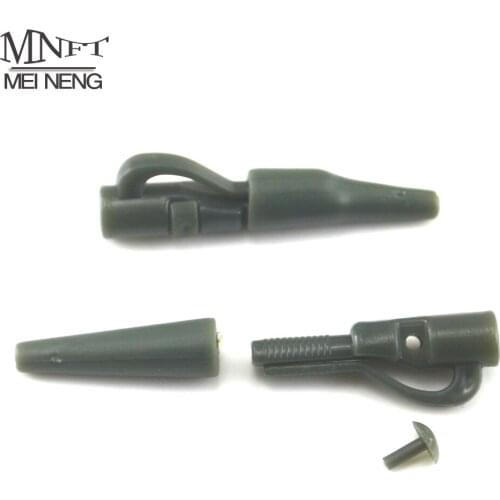 100 set carp fishing Safety Lead Clips with Pins &Rubber Tail Cones combo carp fishing accessoris for hair rig Euro lake fishing